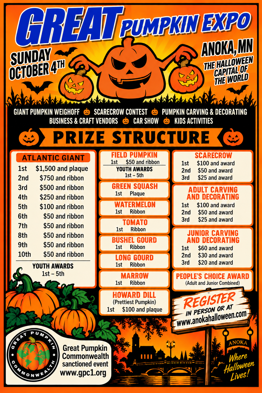 Anoka Halloween Great Pumpkin Expo